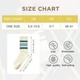 thumbnail image 2 of Womens Novelty Striped Crew Socks Athletic Vintage Slouch Mid Calf Tube Socks, 2 of 13