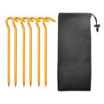 thumbnail image 1 of Generic 6PCS Practical 7-Shaped Tent Stakes Kit High-Quality Aluminum Alloy Lightweight Stakes with Storage Pouch for Tent Camping, 1 of 8