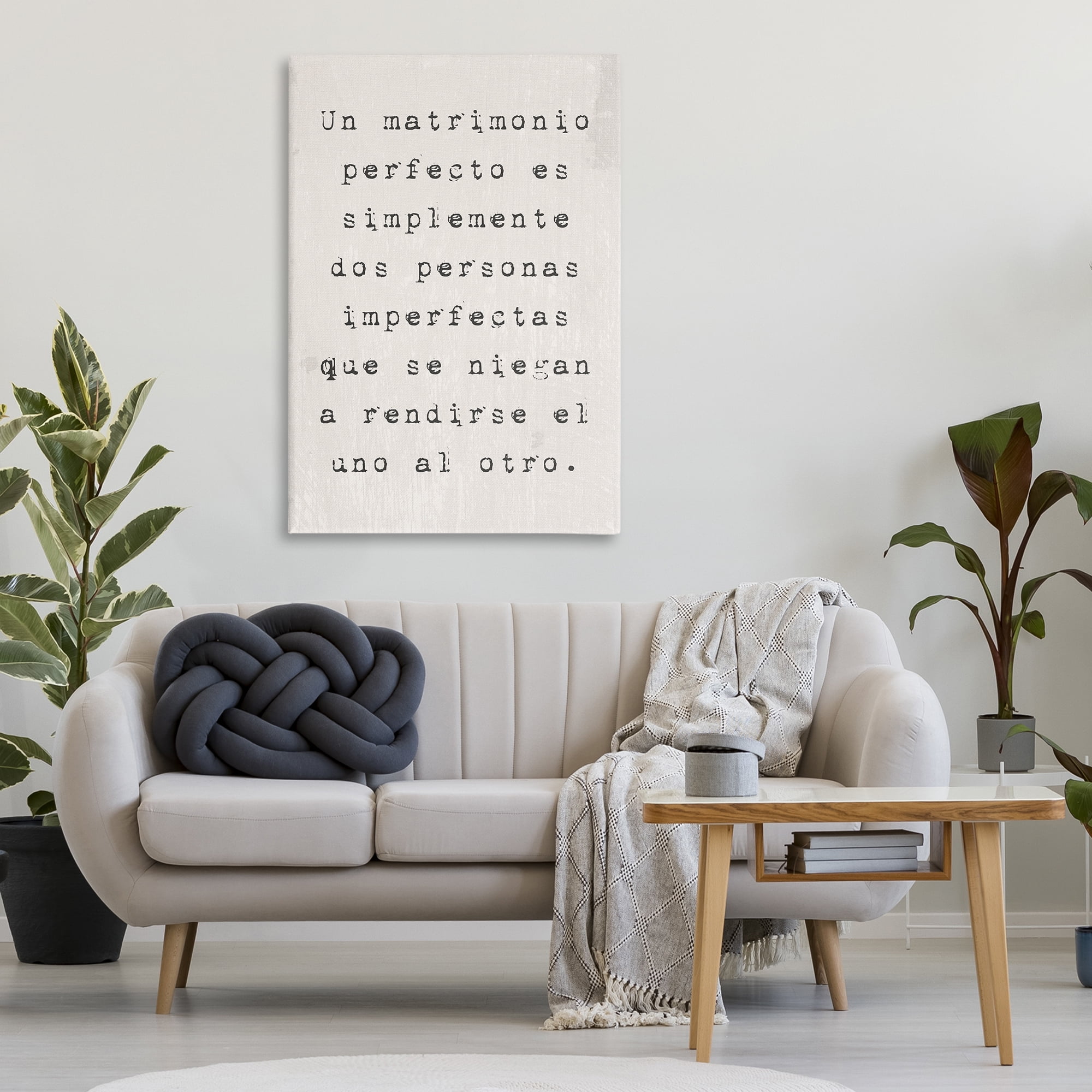 Stupell Industries Un Matrimonio Perfecto Inspirational Quotes & Sayings Painting Wrapped Canvas Art Print Wall Art, 30 x 45