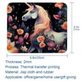thumbnail image 5 of Unicorn Printed Square Gaming Mouse Pad, 8.3x9.8 Inch Non-Slip Rubber Bottom Mousepad for Office and Gaming, 5 of 6