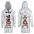thumbnail image 3 of Happy 4th of July Patriotic Airedale Terrier Marching Band Uniform Balloons Fireworks All Over Print 3D Hooded Duffle Toggle Coat Dale Waterside Dog Lover - 13009, 3 of 6