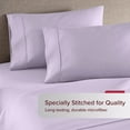 thumbnail image 3 of HC Collection 1500 Thread Count Egyptian Quality 2pc Set of Pillow Cases, Silky Soft & Wrinkle Free, King, Lavender, 3 of 7