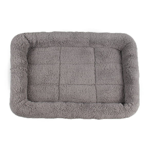 Cat Treadmill Mat Cat Bed Dog Bed Soft Plush Warmer for Small Babies Gray S