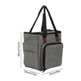 thumbnail image 3 of Gumesh Small Portable Yarn Storage Bag for Knitting Kit, Crochet Tote Organizer for Accessories & Supplies (Bag Only), 3 of 5