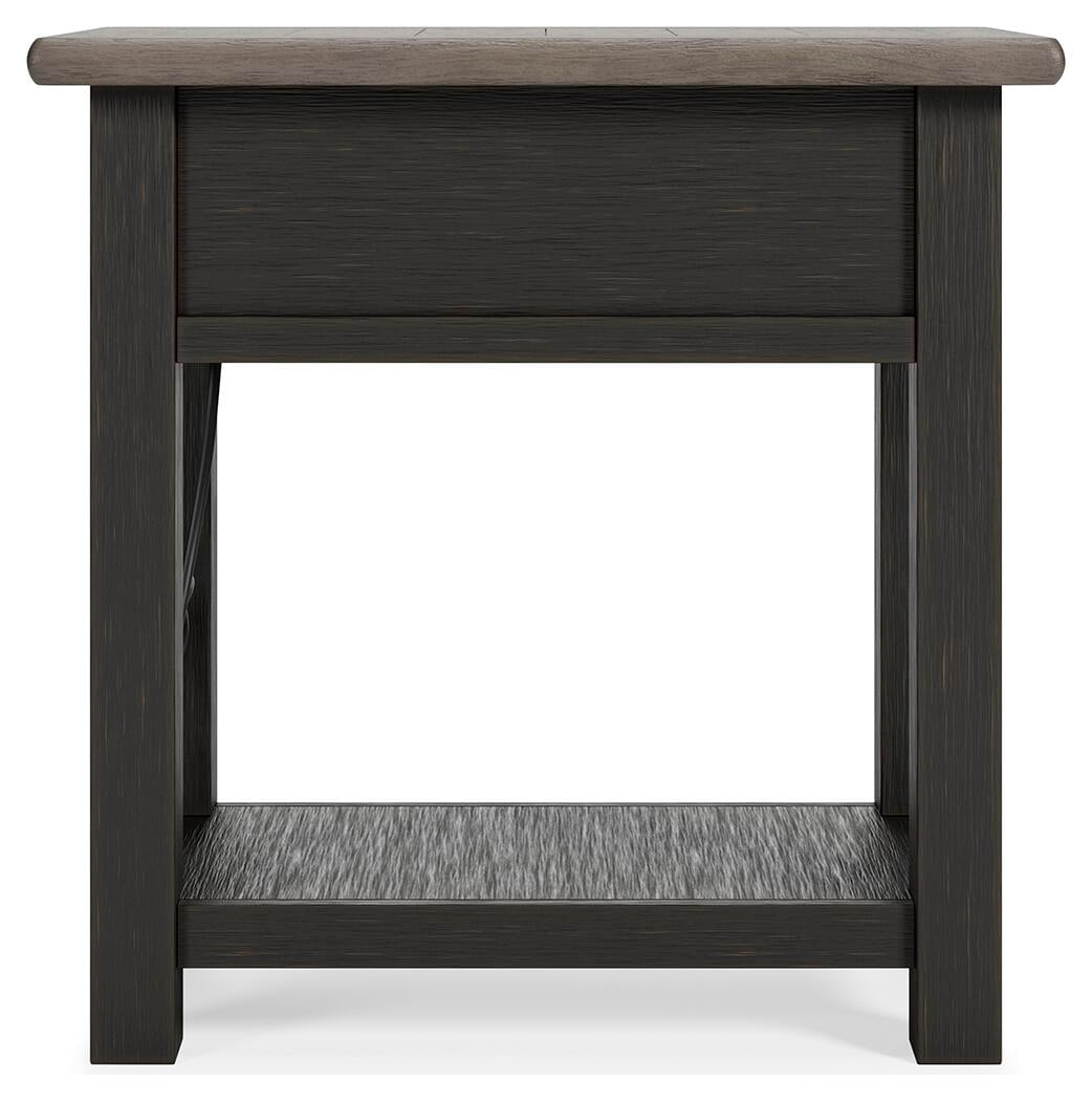 Signature Design by Ashley Casual Tyler Creek Chairside End Table Two-tone