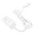 thumbnail image 1 of Conference Recessed Power Strip Socket, USB C PD 2 USB Ports Table Power Strip US Plug 125V Space Saving Innovative with Fire Resistant Housing for Home White, 1 of 7