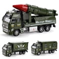 thumbnail image 4 of Children Alloy Pull Back Engineering Vehicle Military Truck Car Model Toy Gift, 4 of 10
