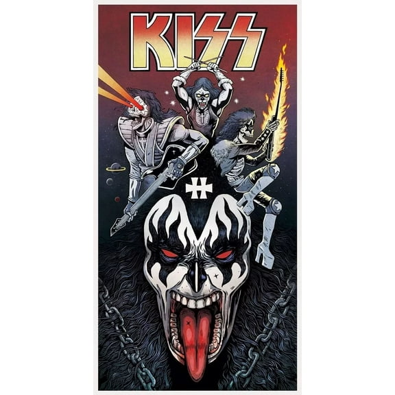 1981 * Poster Wall Art re -Print Gene Simmons Ace Frehley 11 x 17 Inch Poster