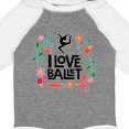 thumbnail image 4 of Inktastic Ballerina Dancer I Love Ballet Girls Long Sleeve Baby Bodysuit, 4 of 5