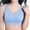 Sky Blue, variant on Plus Size Women's Seamless Sports Bra Zero Restriction High Impact Yoga Bra, Wirefree Full Coverage Support for Large Busts White XXXXL