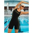 thumbnail image 3 of Sociala Womens Athletic One Piece Swimsuit Boyleg Swimwear Competitive Bathing Suit, 3 of 7