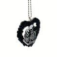 thumbnail image 3 of 1pc Halloween Skull Heart Car Decoration - Acrylic Pendant for Backpacks, Parties, Christmas Trees, and Gifts, 3 of 5