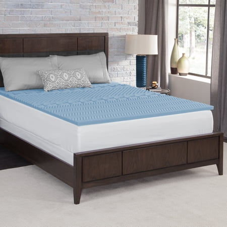 mainstays 1.5” memory foam mattress topper 7 zone, queen