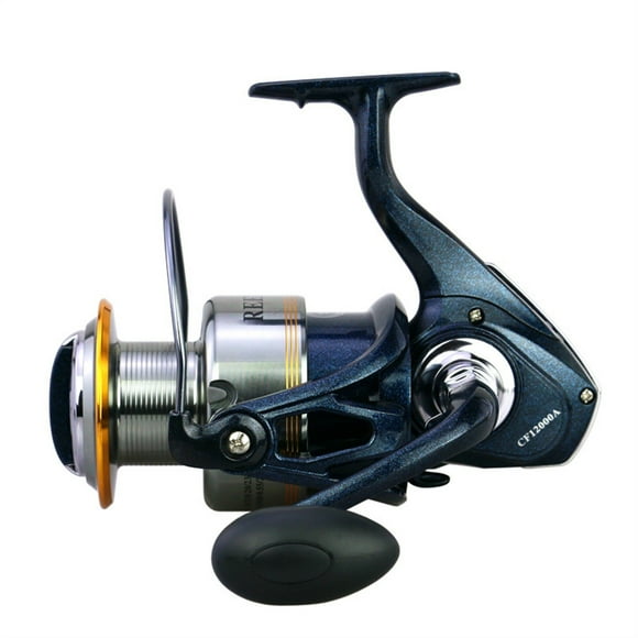 Moulinet de Pêche Far Throw CF 10000/12000 Séries 13+1 BB Grande Capacité Bobine Métallique Moulinet de Pêche Leurre Bateau, Cadre Squelet en Aluminium Rigide