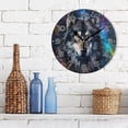 thumbnail image 3 of GZHJMY Wolf Clock Silent Round PVC Wall Clock Non Ticking Battery Device Clocks Creative Decoration Wall Clock for Living Room Bedroom Office Kitchen, 3 of 6