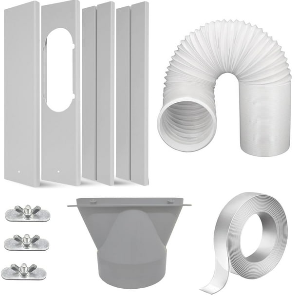 Kit de ventilación portátil para ventanas y aire acondicionado, manguera de escape de 13 cm