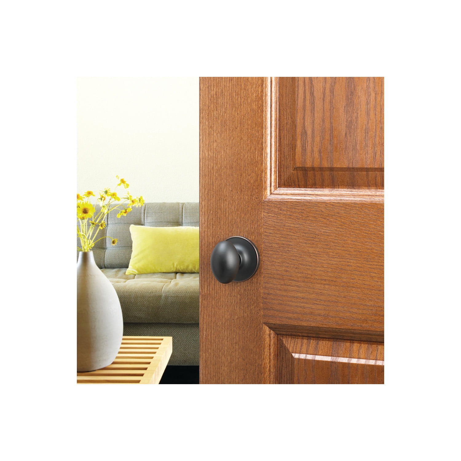 Design House Egg Oil Rubbed Bronze Passage Door Knob