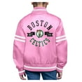 thumbnail image 2 of Youth-Starter  Pink Boston Celtics Printed Logo Varsity Satin Full-Snap Jacket, 2 of 2