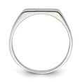 thumbnail image 3 of Auriga Fine Jewelry 925 Sterling Silver 9x11mm Solid Back Men's Signet Ring Size 7 for Women, 3 of 6
