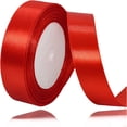 thumbnail image 1 of Elegant Satin Ribbon For Home Decor, 25Mm Wide Red Fabric Ribbon For Enhancing Your Living Space And Crafting Experiences, 1 of 5