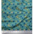 thumbnail image 1 of Soimoi Velvet Fabric Leaves & Floral Print Sewing Fabric Yard 58 Inch Wide, 1 of 3