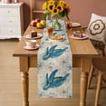 thumbnail image 2 of Teal Sea Turtle Coastal Table Runner 70 Inches, Vintage Summer Beach Nautical Bed Runner Dresser Scarves Tabletop for Indoor Outdoor Parties/Ceremony/Banquet, 13" x 70", 2 of 8