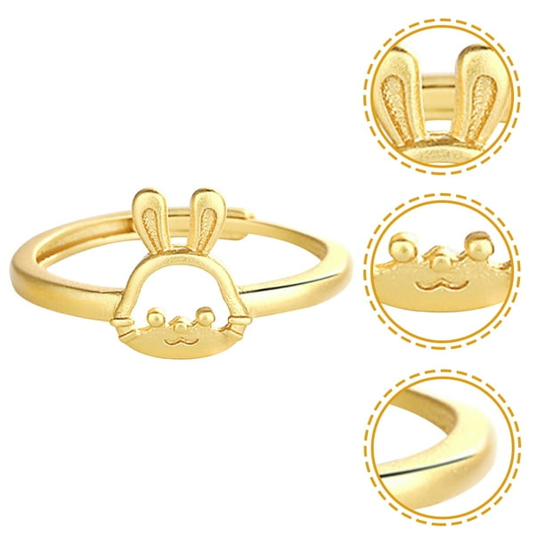 BESTYASH Anillo Abierto Ajustable De Dorado Para Complementar Tu Look Diario