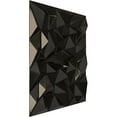 thumbnail image 2 of Ekena Millwork 19 5/8"W x 19 5/8"H Leto EnduraWall Decorative 3D Wall Panel, Universal Metallic Carbon Mist (12-Pack for 32.04 Sq. Ft.), 2 of 6