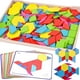 thumbnail image 1 of Juguete educativo de madera con 3 nutrias, 150 unidades, con estampado de bloques, 1 of 6