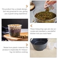 thumbnail image 2 of KAKOWELY Transparent Plastic Rice Measuring Cup for Cooking 160ml Kitchen Supplies,2.83"X2.83"X2.36", 2 of 4