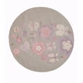 thumbnail image 3 of Hand-tufted Wool Gray Transitional Animal Kid's Butterfly Rug, 3 of 4