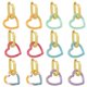 thumbnail image 2 of Nuevos pendientes colgantes con forma de corazón romántico y de amor para mujer, color blanco | Código de modelo 4148 Blanco, 2 of 5