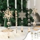 thumbnail image 4 of Adorno de Navidad colgante con forma de árbol hueco, efecto espejo, color dorado, ideal para escaparates Rkxzt, 4 of 8