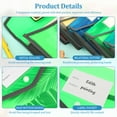 thumbnail image 3 of 6 Pack Plastic Expanding File Folder with Snap Closure, A4 Size Accordion File Pouch, Waterproof Clear Document Envelopes for School Subjects File Organizer, 3 of 11