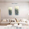 thumbnail image 4 of Elephant Stock Wild Indigo Floral Ii Wall Art - Vertical Canvas Wall Art - Living Room Wall Decor - Abstract Canvas - Beige And Blue Decor By Tim O'toole - 27" x 54", 4 of 8