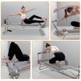 thumbnail image 7 of EVGTTI Foldable Pilates Reformer Machine for Home Gym, Cardio Fitness & Full Body Workout, Pilates Equipment with Jump Board, Balanced Body Pilates Reformer for Strength & Flexibility Training, 7 of 7