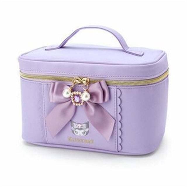  Roffatide Anime Kuromi Clear Makeup Bag Purple Waterproof  Cosmetic Case Holographic PVC Toiletry Pouch Travel Packing Bag for Girls :  Beauty & Personal Care