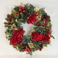 thumbnail image 5 of Village Lighting 30 in. Pre-Lit LED Wreath - Red Magnolia, 5 of 6