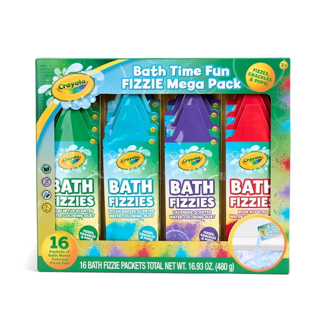 Burbujas de Baño Crayola Paquete de 16 Unidades Aromáticas y Coloridas
