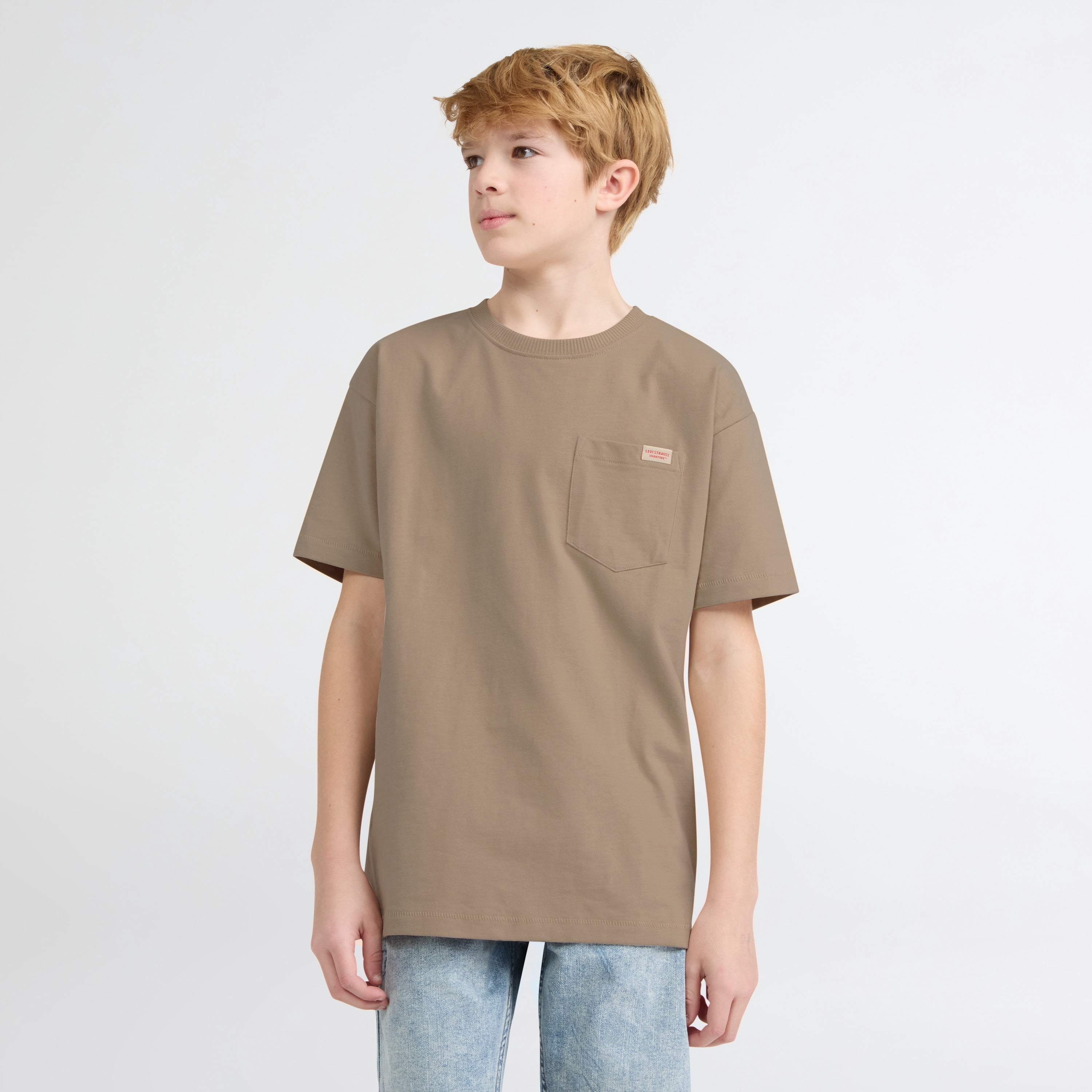 Levi Strauss Signature Boys Short Sleeve Pocket Tee, Sizes 4-18