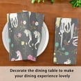 thumbnail image 6 of Coolnut Set of 4 Unicorn Satin Napkin Square 20 Inches Table Napkins Soft Smooth Decorative Napkins for Wedding Banquet Party Decoration, 6 of 6