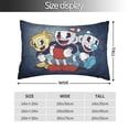 thumbnail image 4 of Cuphead Mugman Adventure Pillowcase Cushion Pillow Covers With Hidden Zipper Pillow Case Decor For Bed Dorm Sofa Couch Car 16"x24", 4 of 8