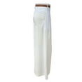 thumbnail image 3 of TYGHBN Women's Wide Leg Pants High Waisted Business Work Trousers Long Straight Suit Pants Track Gear for Women Sweatpants Casual Pants Women Petite Flare Legging 3/4 Pants for Women Casual Cute, 3 of 6