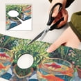 thumbnail image 6 of Yayeee Faucet Mat for Kitchen Sink 14.7" Diatomite Long Splash Guard Pad, Art Goldfish Bowl, 6 of 7