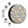 thumbnail image 4 of Honeii Paisley Floral 5 Print Tire Covers, Waterproof Anti-UV Sun Snow Rain Tire Covers for Trailers, RV, Camper, SUV, Truck-, 4 of 6