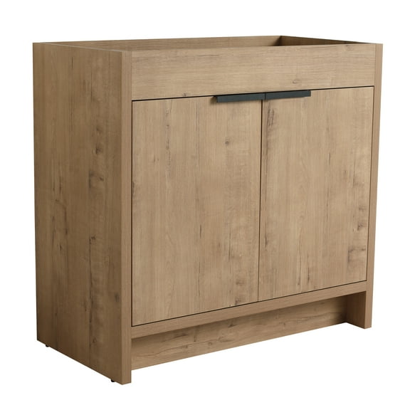 Modern Bathroom Vanity 36" Freestanding Bathroom Vanity & 2 Soft-Close Cabinet Doors ((KD-PACKING),Only Vanity without Top-BVB02436IMO,Wooden Bathroom Vanity