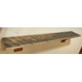 thumbnail image 2 of Authentic Amish Handmade Reclaimed Wood Wall Shelf. 46” Wide x 7.5” deep x 1” Thick. Rustic, Weathered, Lovely, Timeless., 2 of 4