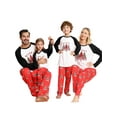 thumbnail image 5 of TSEXIEFOOFU Family Matching Pajamas Christmas Tree Letters Print Raglan Long Sleeve Tops and Casual Pants Sleepwear, 5 of 9