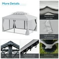 thumbnail image 5 of Outsunny 10' x 13' Canopy Shelter Gazebo, Lightweight, 5 of 10