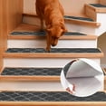 thumbnail image 2 of Kaskawise Stair Treads for Wooden Steps, Non Slip Stair Pads Peel and Stick with Adhesive Set of 15, Self Adhesive Indoor Stair Rug Cover Mat, 8"x30", 2 of 6